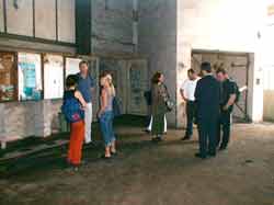 Treffen zur Besichtigung des Bahnhofs
