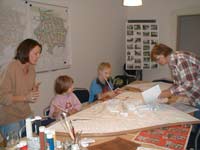 Plannen am Modell V